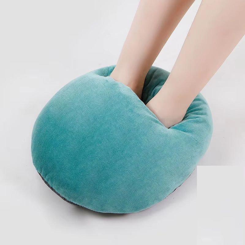 USB Electric Foot Warmer Under Desk Heating Pad Plush Flannel Leg Heater For Winter Cozy Under Desk