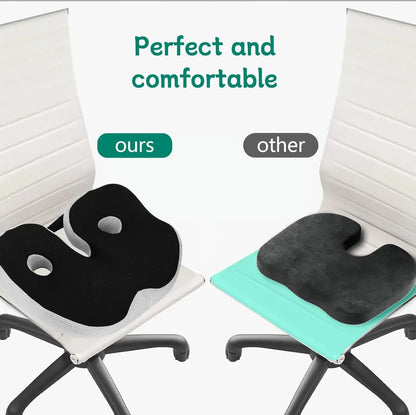 ErgoRelief Memory Foam Coccyx Seat Cushion 4