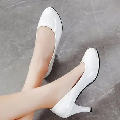 White Wedding Shoes For Women High Heels Fashion Party Pumps Footwear 2