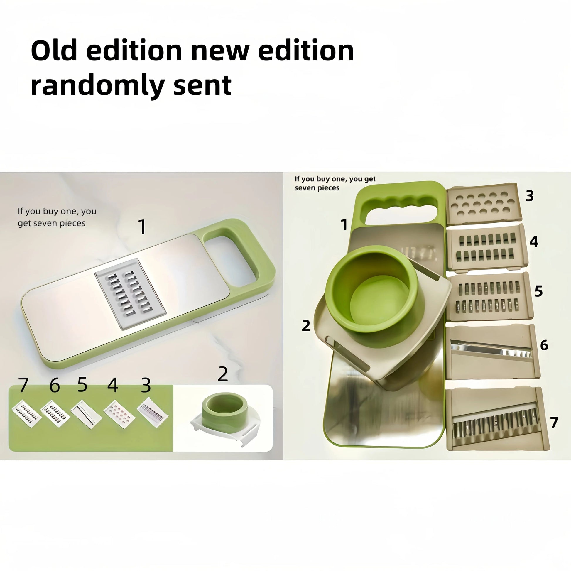Premium 7Piece Multifunctional Vegetable Slicer  Grater Set 5