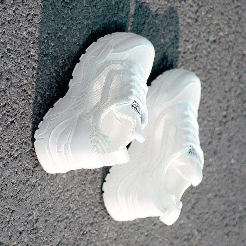 Breathable Mesh Sneakers Womens Casual Shoes Comfortable White Flat Vulcanized Shoes 4