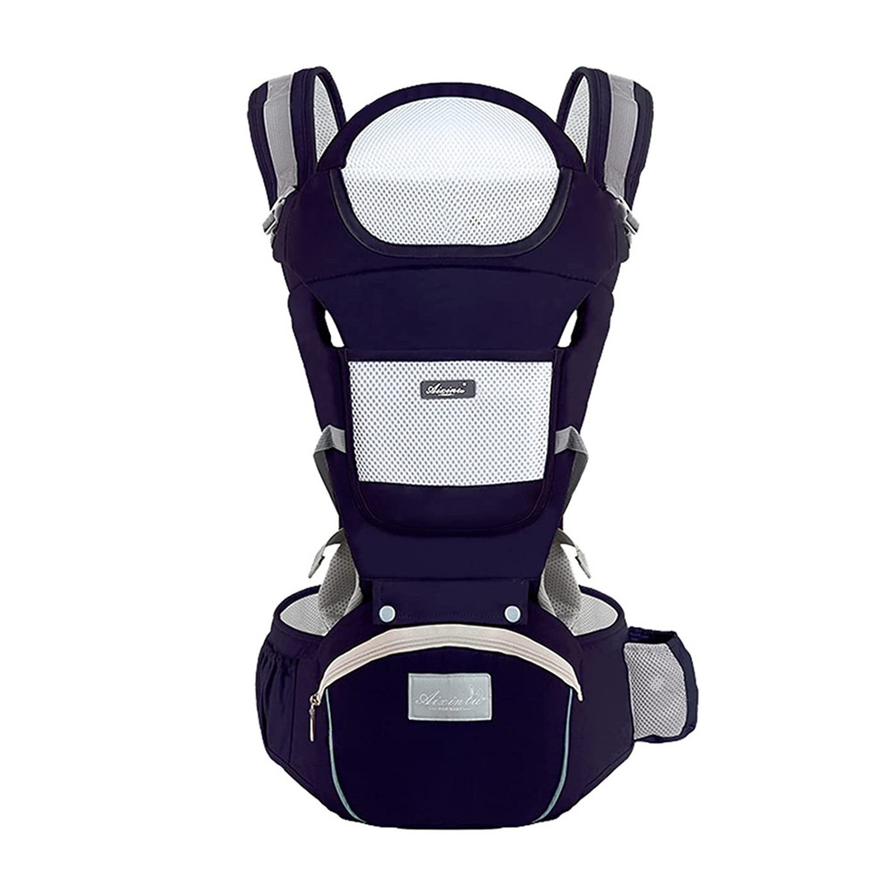 Infant Baby Hipseat Carrier, Ergonomic Baby Carrier Backpack, Front Facing Baby Wrap Sling Travel Backpack