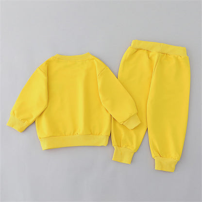 Little Bear Head Childrens Set Spring Autumn Long Sleeve Pants 4