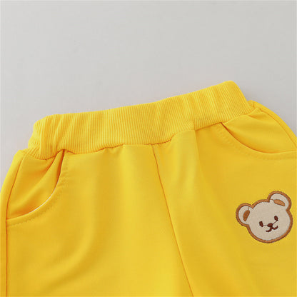 Little Bear Head Childrens Set Spring Autumn Long Sleeve Pants 7
