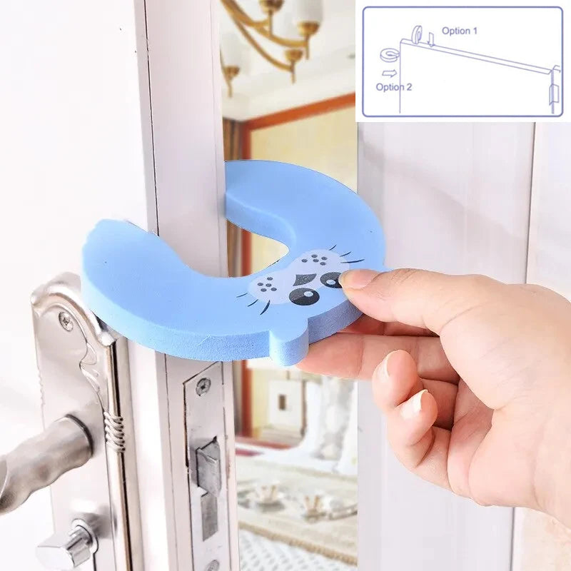 Antipinch Hand Baby Safety Door Stopper Furniture Protection Cute Animal Care Child Lock Finger Pro 2