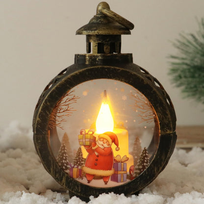 Christmas Round Wind Light Merry Christmas Decoration For Home Ornaments Xmas Gift New Year Holiday 6