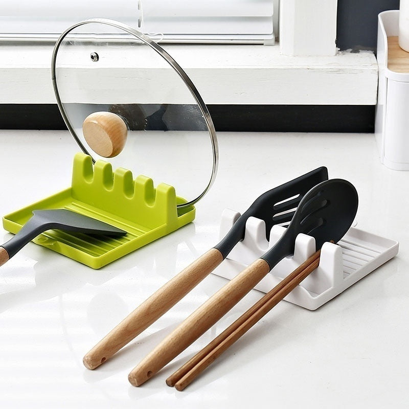 Nonslip Spoons Pad Kitchen Spoon Holders Plastic Chopsticks Holder Organizer 1