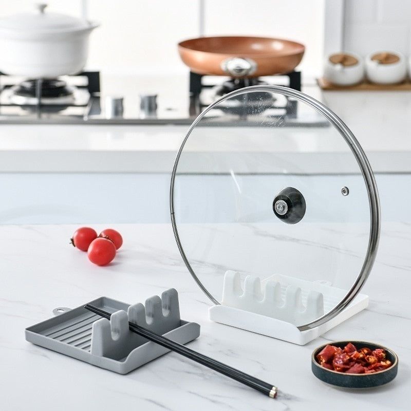Nonslip Spoons Pad Kitchen Spoon Holders Plastic Chopsticks Holder Organizer 2