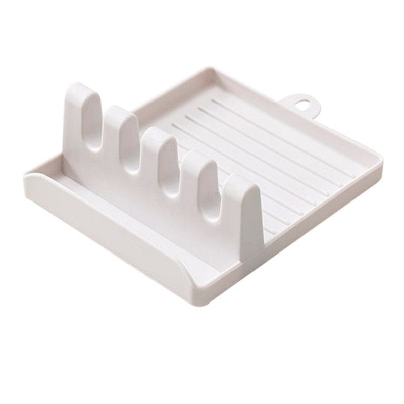 Nonslip Spoons Pad Kitchen Spoon Holders Plastic Chopsticks Holder Organizer 6