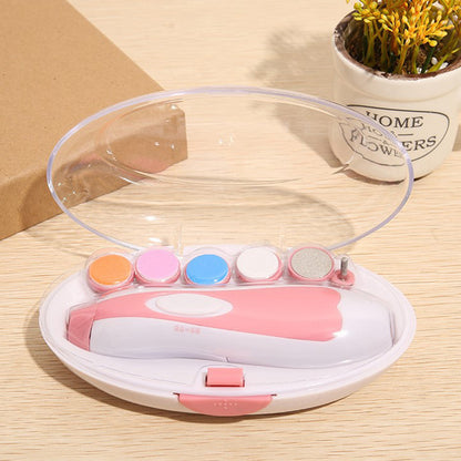 Baby Electric Nail Trimmer, Multifunctional Nail Care Cutter, Infant Manicure Set, Safe Kids Nail Clipper