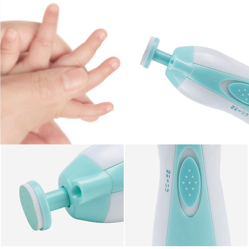 Baby Electric Nail Trimmer, Multifunctional Nail Care Cutter, Infant Manicure Set, Safe Kids Nail Clipper