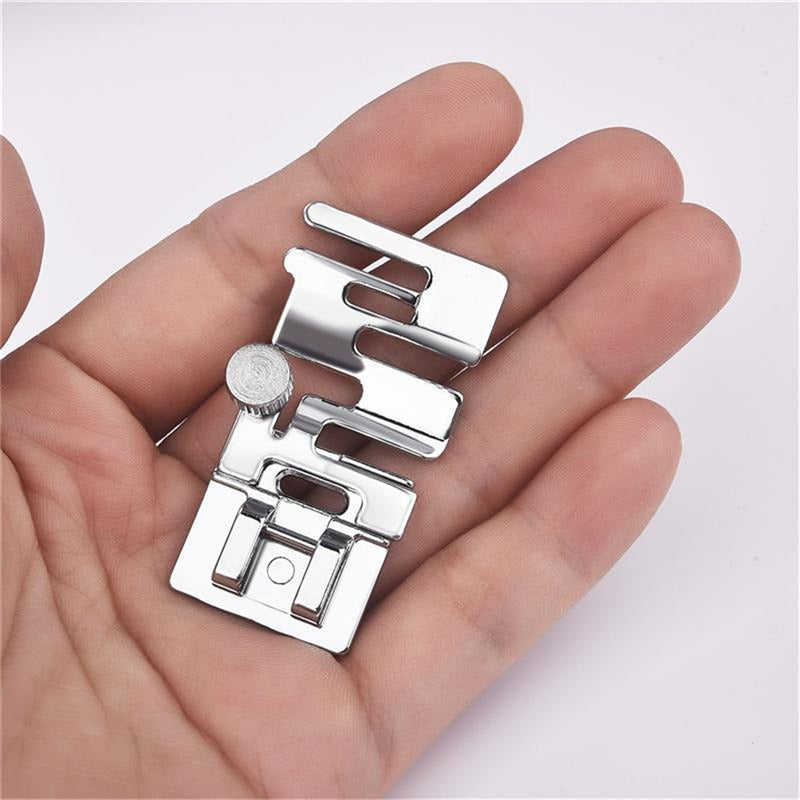 Domestic Sewing Machine Foot Presser Elastic Cord Band Rolled Hem Feet For Stretch Fabric 2