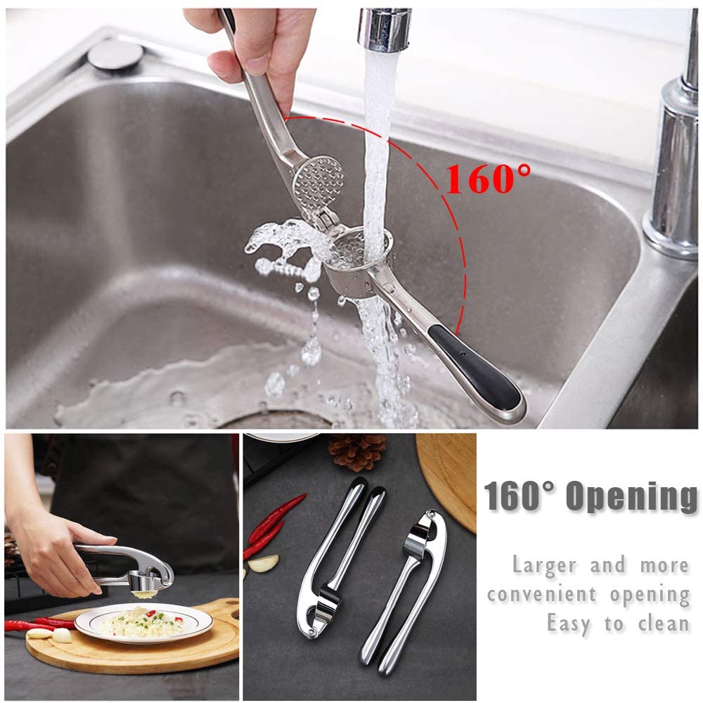 Kitchen Garlic Mincer Crusher Squeezer Ginger Crusher With Good Grip Easy To Clean Rocker Grinder T 2