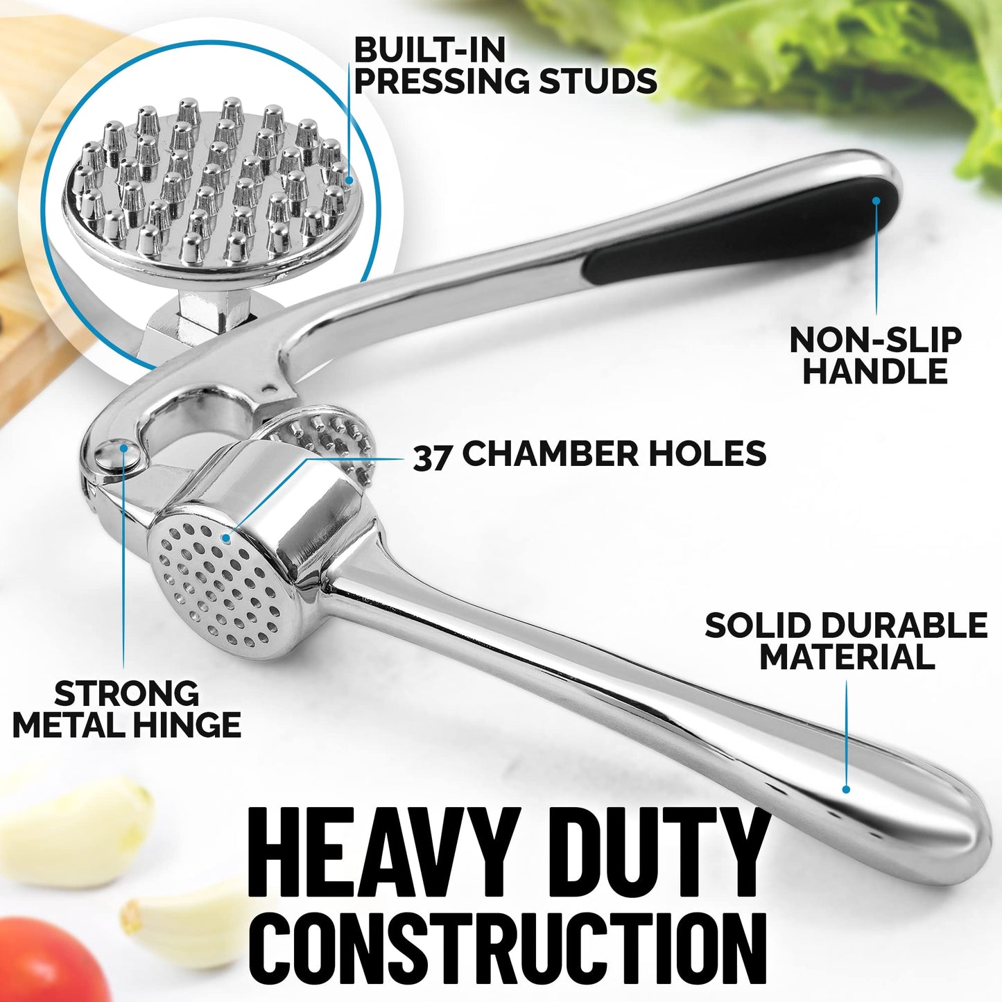 Kitchen Garlic Mincer Crusher Squeezer Ginger Crusher With Good Grip Easy To Clean Rocker Grinder T 5