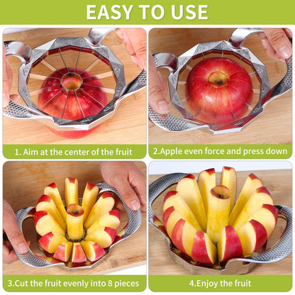 Stainless Steel Blades Apple Slicer Ultra Sharp Fruit Cutter Tools Kitchen Accessories Easy Corer A 3