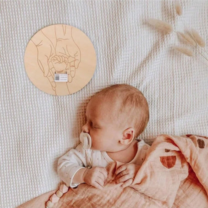 Newborn Engraved Keepsake Holder Personalized Name Baby Gift Photography Accessories For Memorial D 1