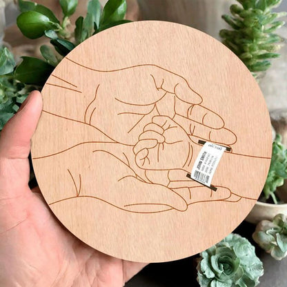 Newborn Engraved Keepsake Holder Personalized Name Baby Gift Photography Accessories For Memorial D 2