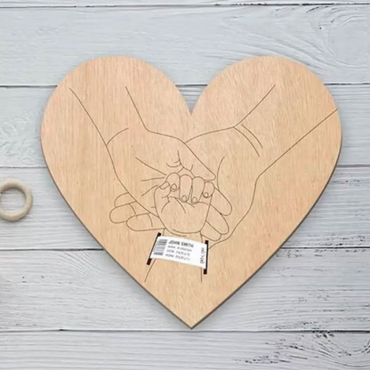 Newborn Engraved Keepsake Holder Personalized Name Baby Gift Photography Accessories For Memorial D 3