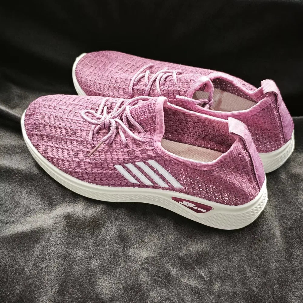 Spring And Summer Womens LowTop Running Sneakers With Air Mesh New Trendy Mesh Women Flat Shoes 1