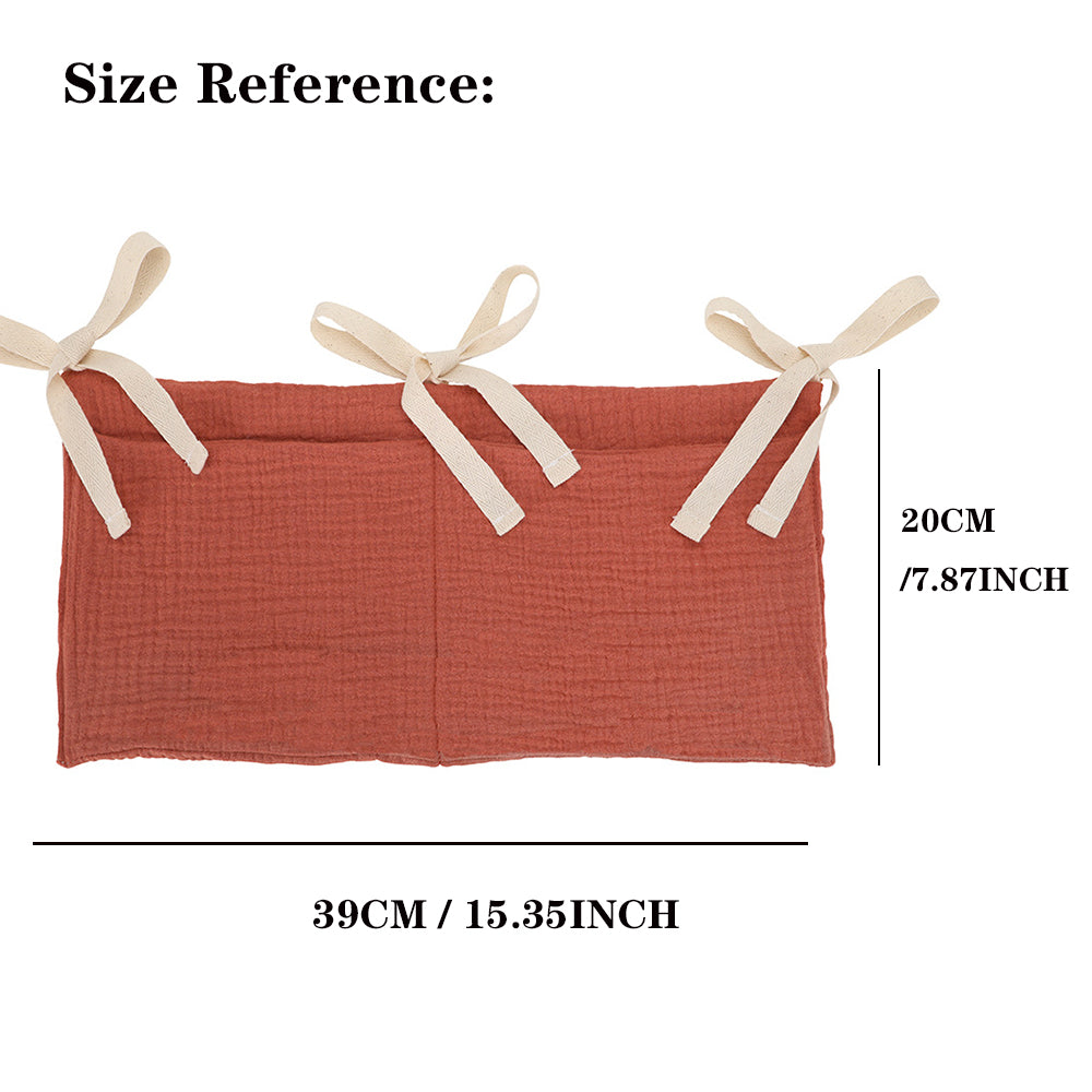 Bedside Hanging Diaper Organizer Baby Crib Cot Caddy Pockets Storage Bag Diaper Nursery Toys 10