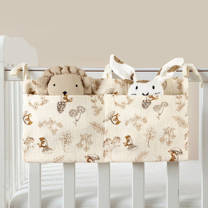 Bedside Hanging Diaper Organizer Baby Crib Cot Caddy Pockets Storage Bag Diaper Nursery Toys 9