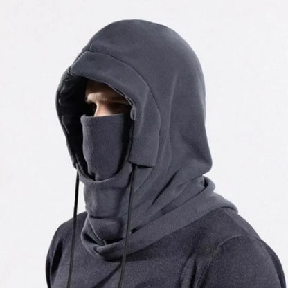 Winter Balaclava Hooded Scarf  Warm Neck Gaiter For Skiing Cycling Outdoor Activities  Black Pink K 2