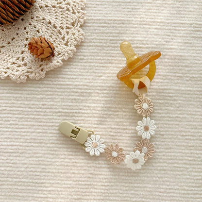 Baby Pacifier Antidrop Chain Little Daisy Toddler Dummy Clip Nipple Holder Baby Shower Gift 2