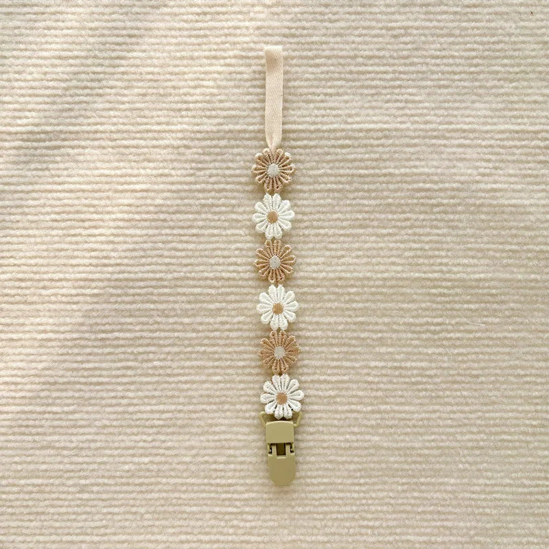 Baby Pacifier Antidrop Chain Little Daisy Toddler Dummy Clip Nipple Holder Baby Shower Gift 10