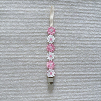 Baby Pacifier Antidrop Chain Little Daisy Toddler Dummy Clip Nipple Holder Baby Shower Gift 11