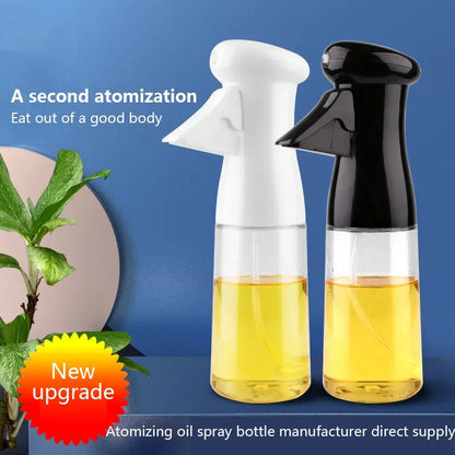 Pneumatic Spray Bottle Black Kitchen Oil Bottle Cooking Oil Spray Dispenser Fitness Barbecue Spray  3