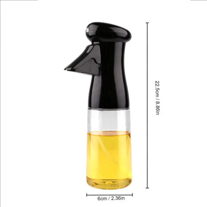 Pneumatic Spray Bottle Black Kitchen Oil Bottle Cooking Oil Spray Dispenser Fitness Barbecue Spray  1