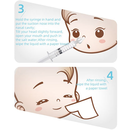 Infant Nasal Aspirator Cleaner Baby Nose Cleaner Syringe Tube Washer For Baby Care Nasal Washer Too 2