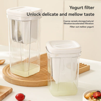 Yogurt Strainer Whey Separator Multifunctional Kitchen Sieve Tool Whole Grain Jar With Detachable S 1