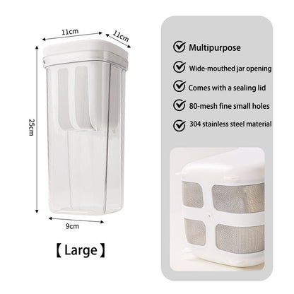 Yogurt Strainer Whey Separator Multifunctional Kitchen Sieve Tool Whole Grain Jar With Detachable S 7