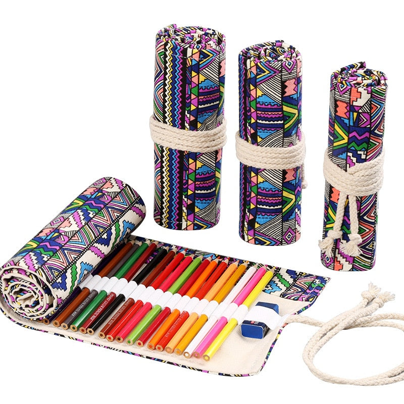 Kawaii Roll Colored Art Pencil Case School Student Supplies Cute Pencil Cases 1