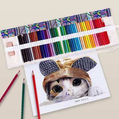 Kawaii Roll Colored Art Pencil Case School Student Supplies Cute Pencil Cases 4