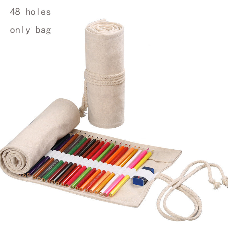Kawaii Roll Colored Art Pencil Case School Student Supplies Cute Pencil Cases 9