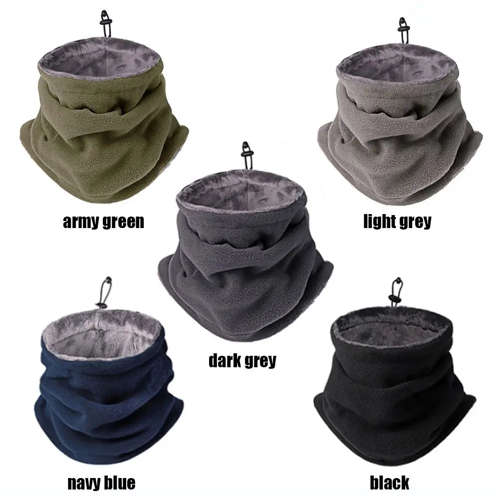 Fleece Neck Warmer for Men Women, Windproof Winter Motorcycle Mask, Outdoor Balaclava Face Mask for Hiking and Cycling