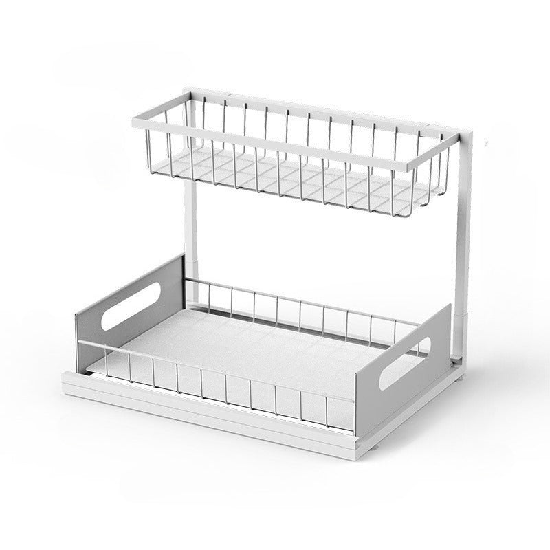 Under Sink Organizer Storage Shelves Pull Out Cabinet Storage Shelves Under Sink Storage 2