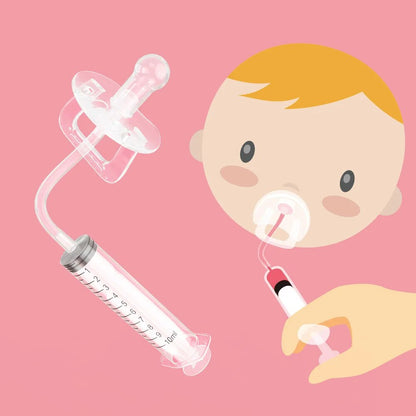 Liquid Dropper Feeder, Baby Pacifier Medicine Dispenser Kit, Oral Syringe for Toddler Health Feeding Tools