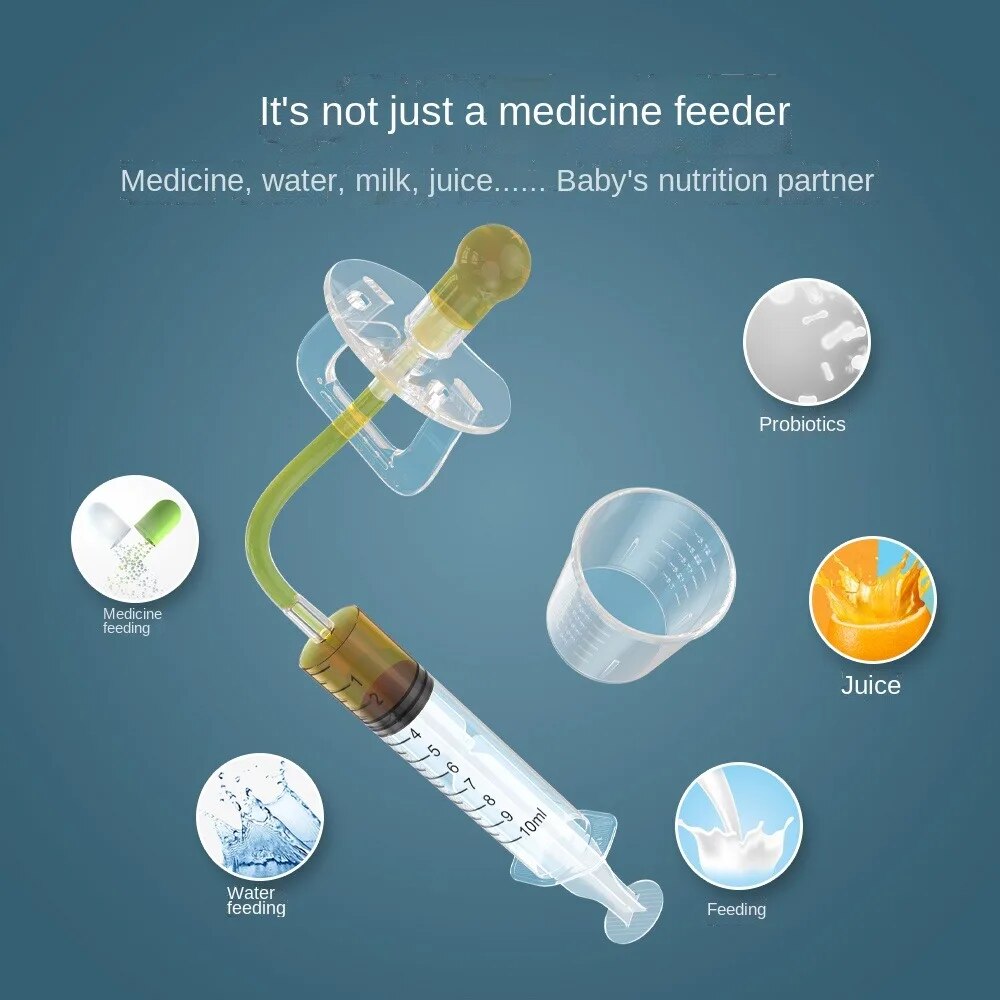 Liquid Dropper Feeder Baby Pacifier Medicine Dispenser Kit Oral Syringe For Toddler Health Feeding  1