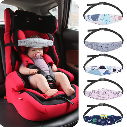 Adjustable Baby Carseat Head Support, Toddler Neck Relief Strap, Infant Stroller Pillow, Sleep Positioner Headrest