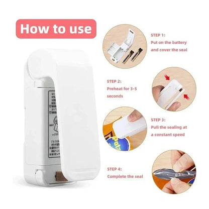 Mini Handheld FreshSeal Bag Resealer  Portable Snack  Food Bag Sealer 1