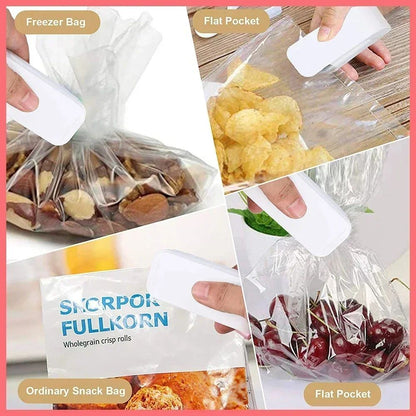 Mini Handheld FreshSeal Bag Resealer  Portable Snack  Food Bag Sealer 2