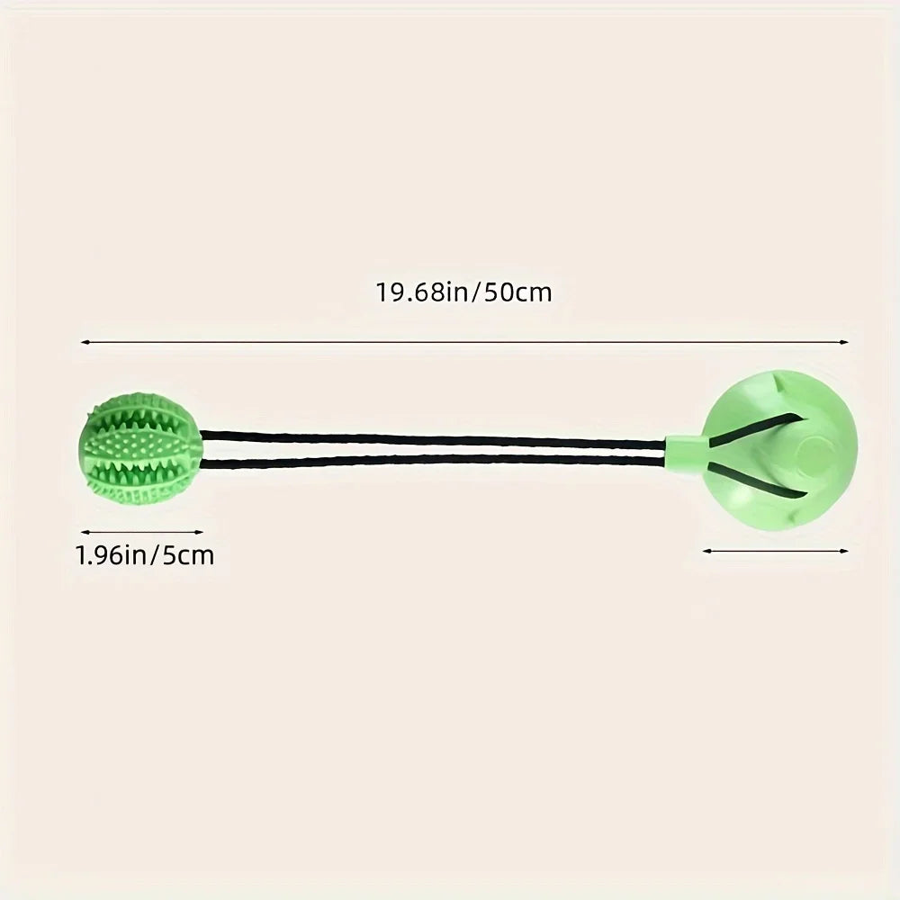 Durable Rubber Training Ball For Dogs Interactive Suction Cup Toy With Sound And Food Leakage 2