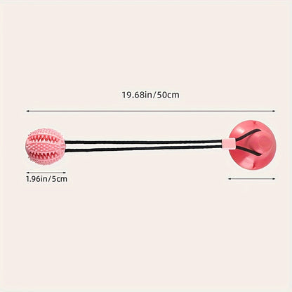 Durable Rubber Training Ball For Dogs Interactive Suction Cup Toy With Sound And Food Leakage 6