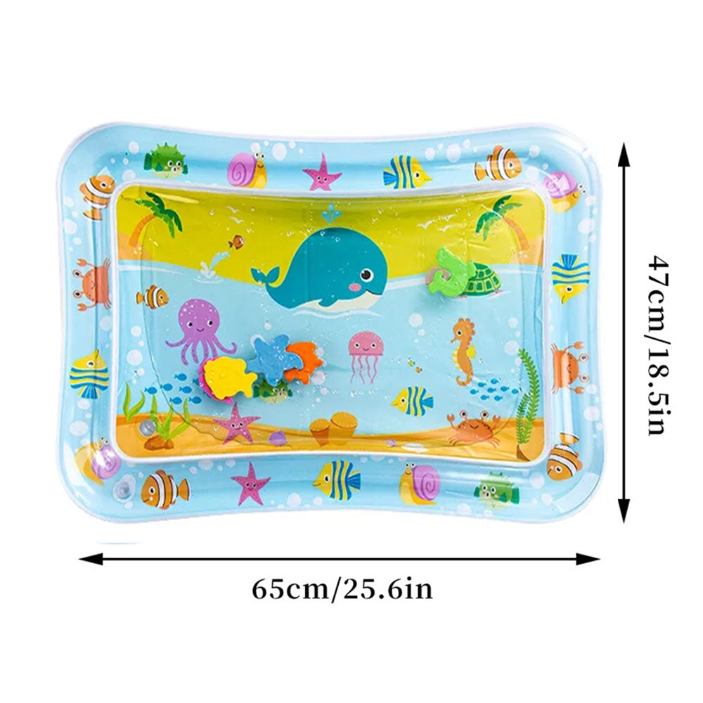 Inflatable Baby Water Play Mat, Cushion PVC, Toddler Tummy Time Pad, Early Education Activity Toy for Kids
