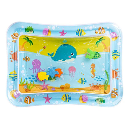 Inflatable Baby Water Play Mat, Cushion PVC, Toddler Tummy Time Pad, Early Education Activity Toy for Kids
