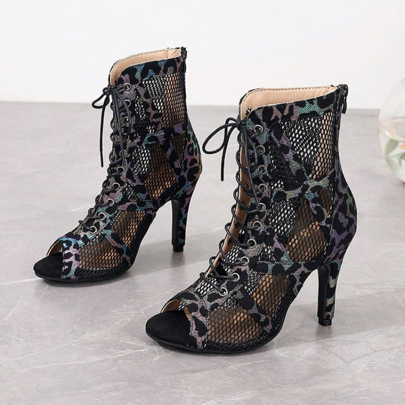 Open Toe High Heels Womens Sandals Casual Latin Dance Shoes Ballroom Footwear 3