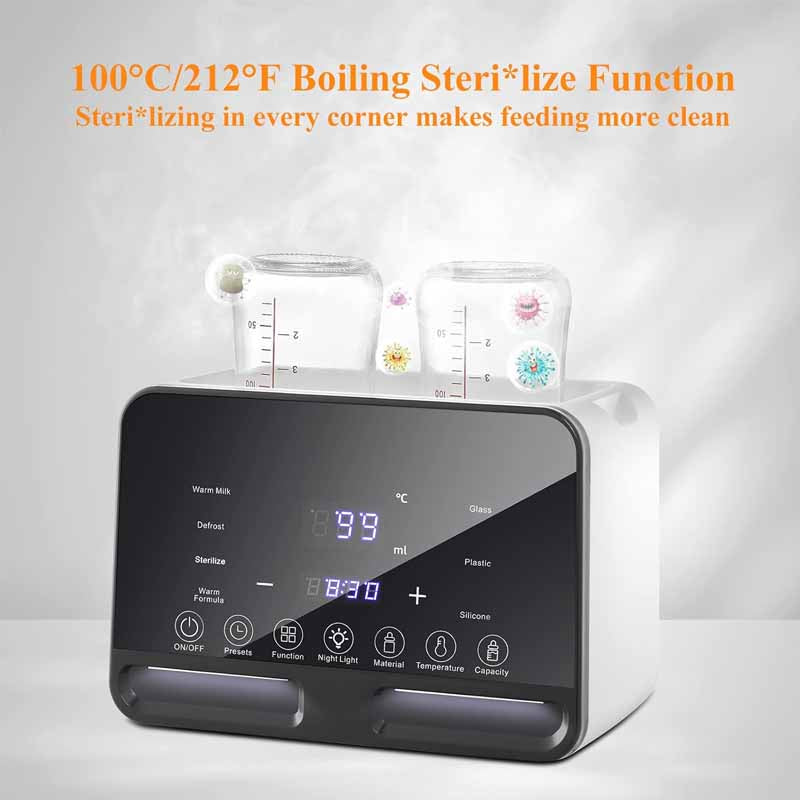 Multifunction Baby Bottle Warmer Sterilizer Fast Milk Heating Precise Temperature Control Newborn A 3